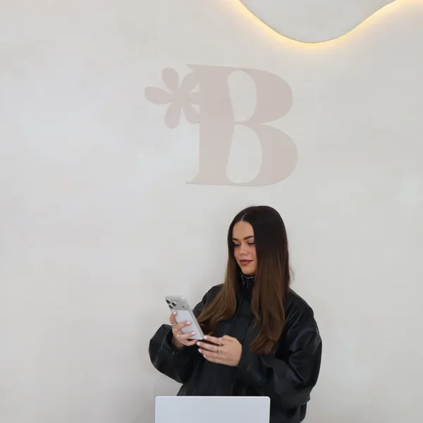 In-person brow training with Talara