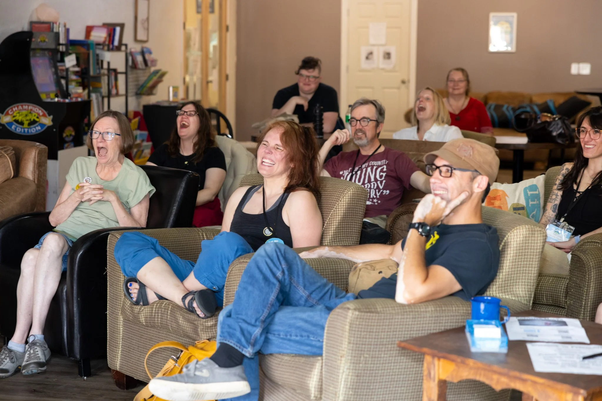 Festivalgoers gathered for a performance at Green Bay Fringe Festival