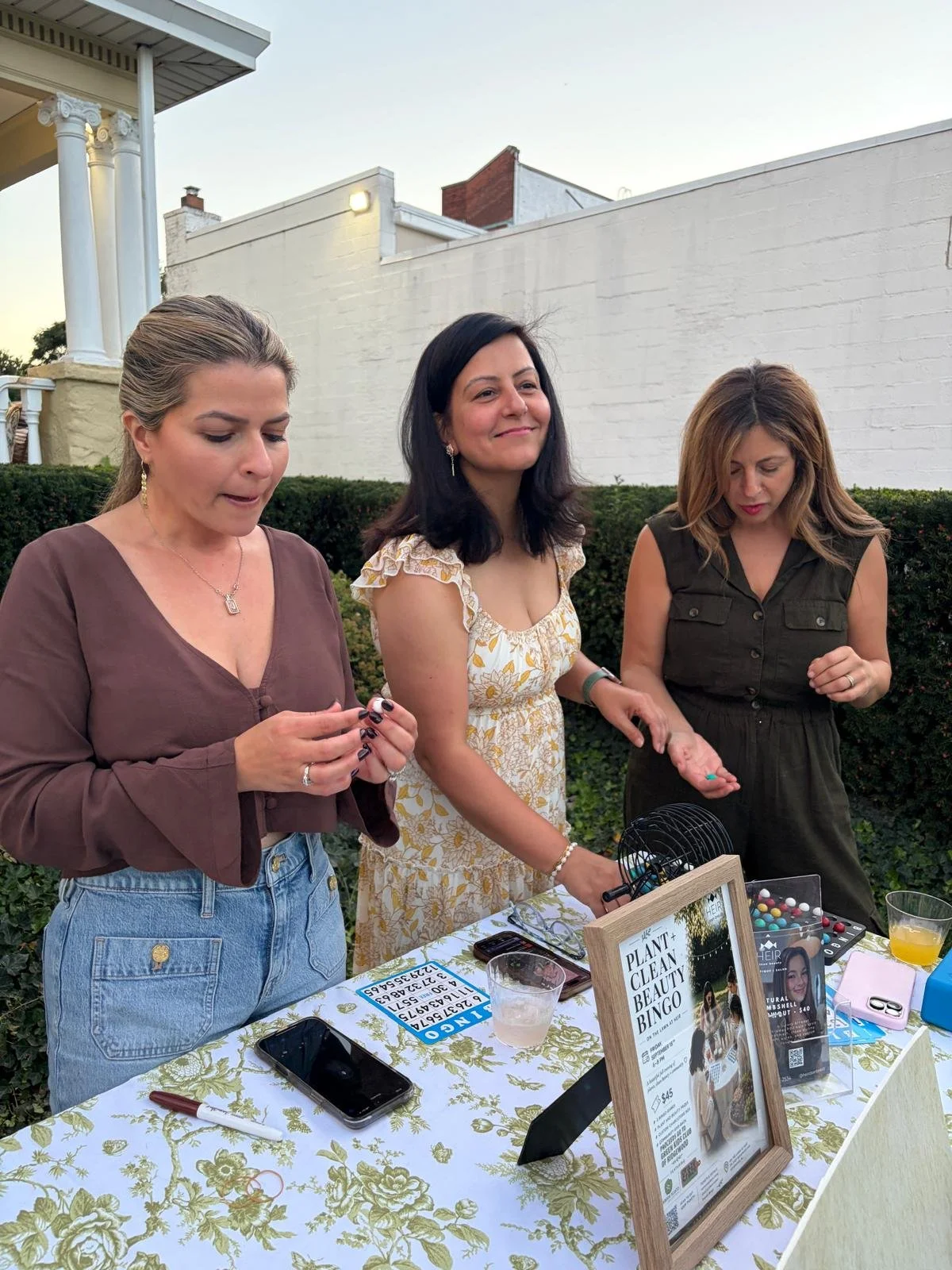 Plant + Clean Beauty Bingo event at Sunroom Plants