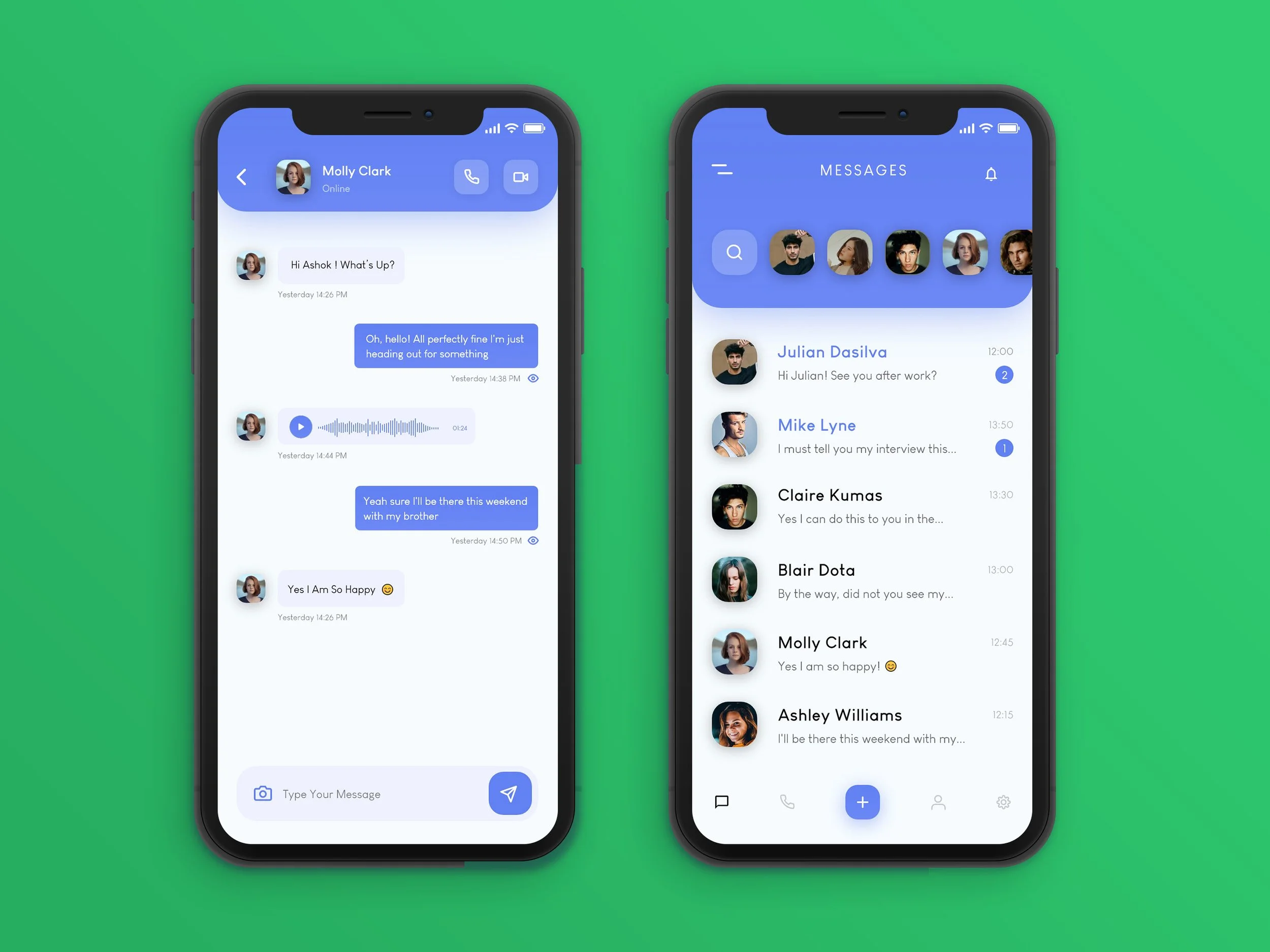 Messenger App Mockup