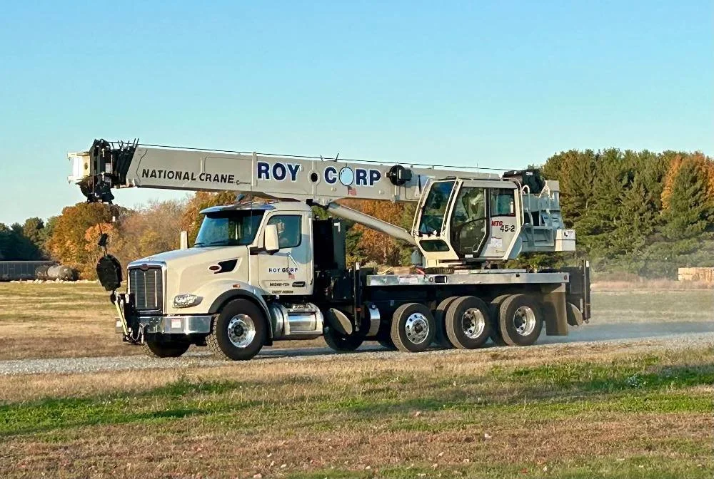 Roy Corp boom truck crane
