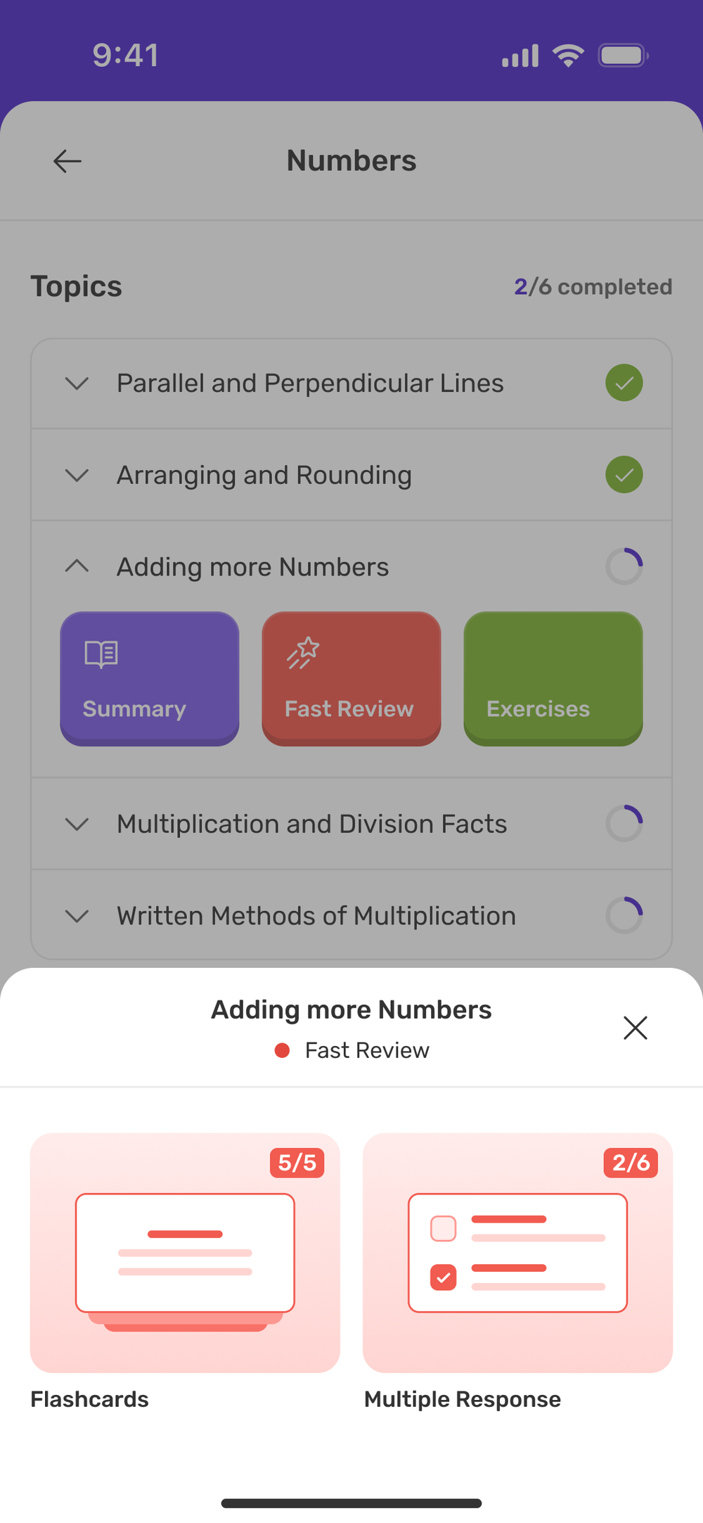 Choose a review mode