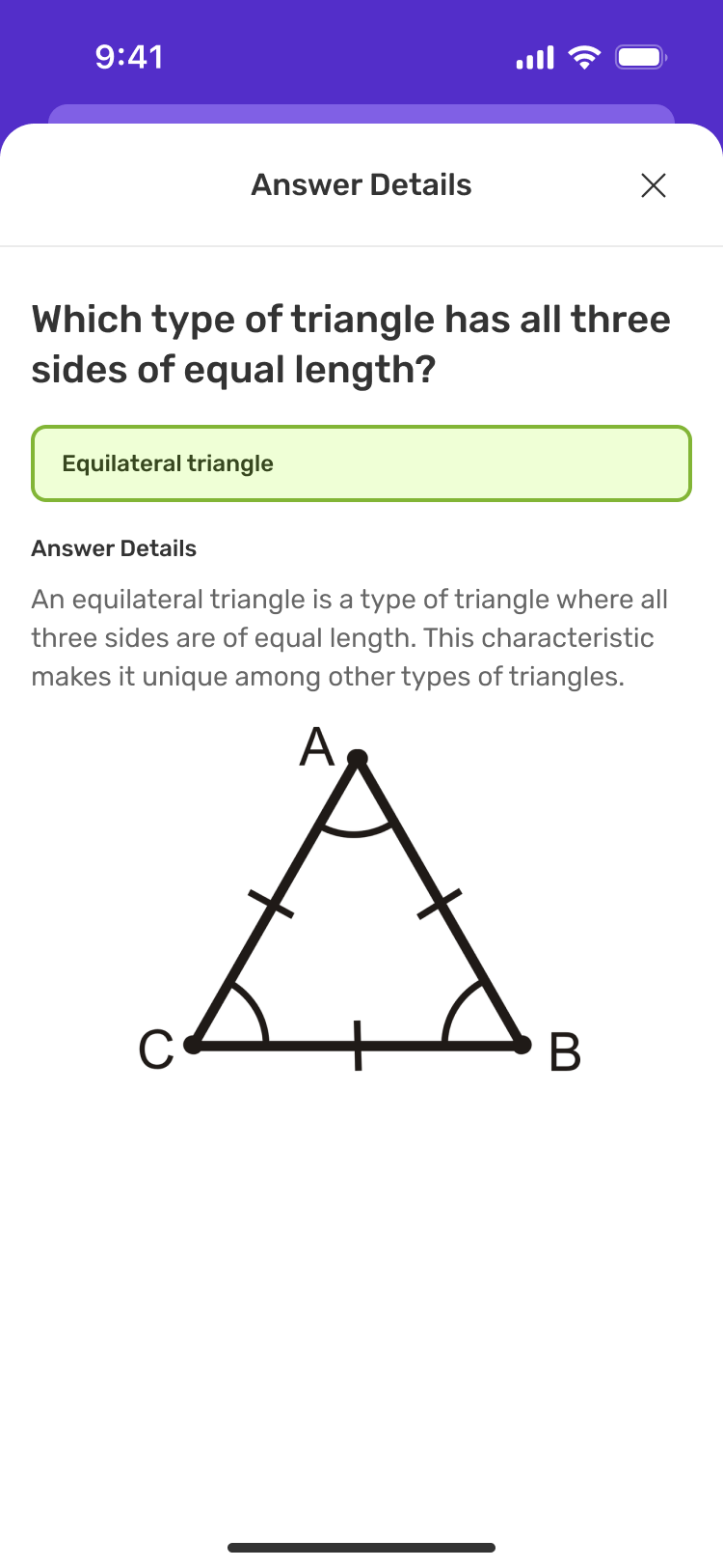 Explanation after an answer