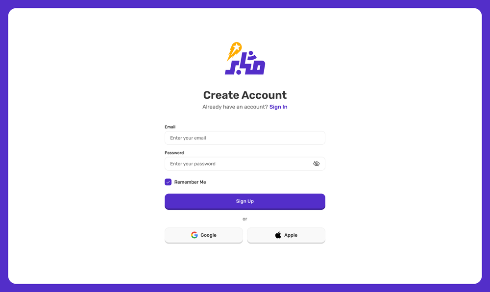 Web registration