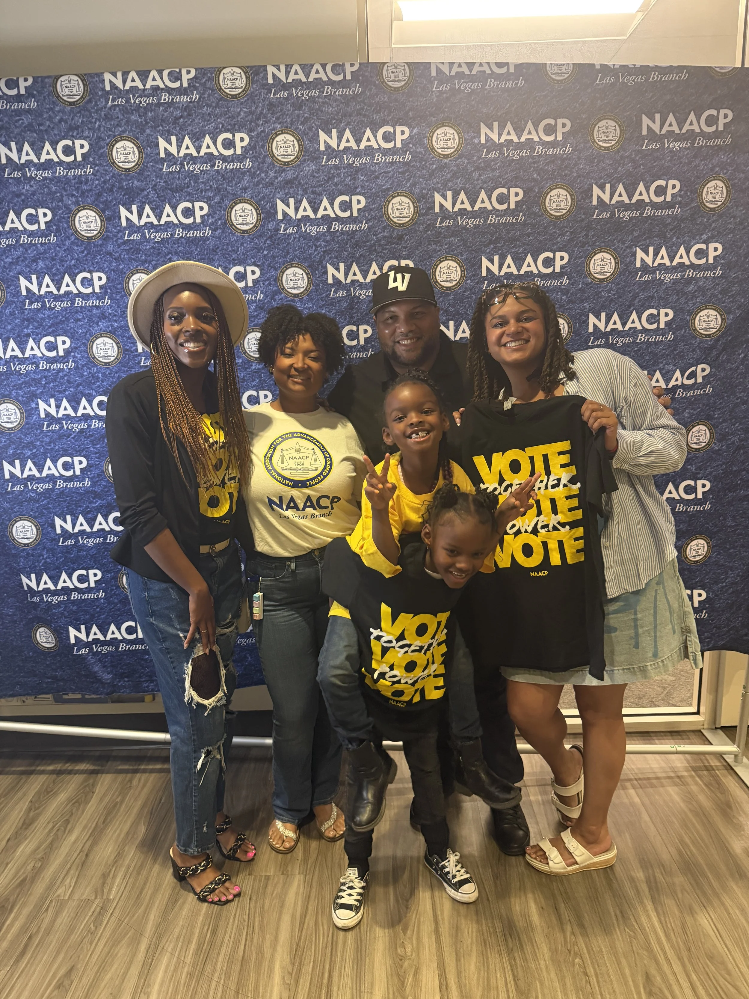 NAACP Las Vegas Branch members and community partners at an event
