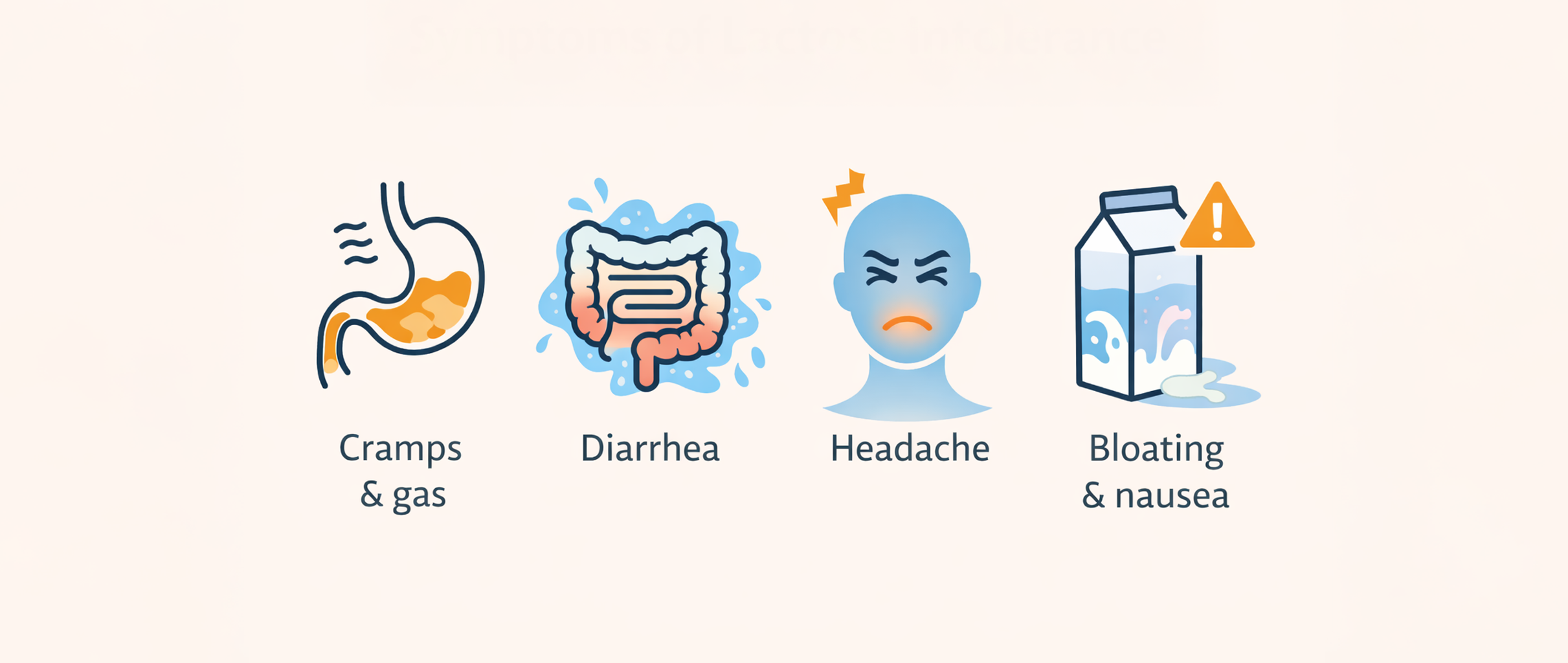 Symptoms of lactose intolerance