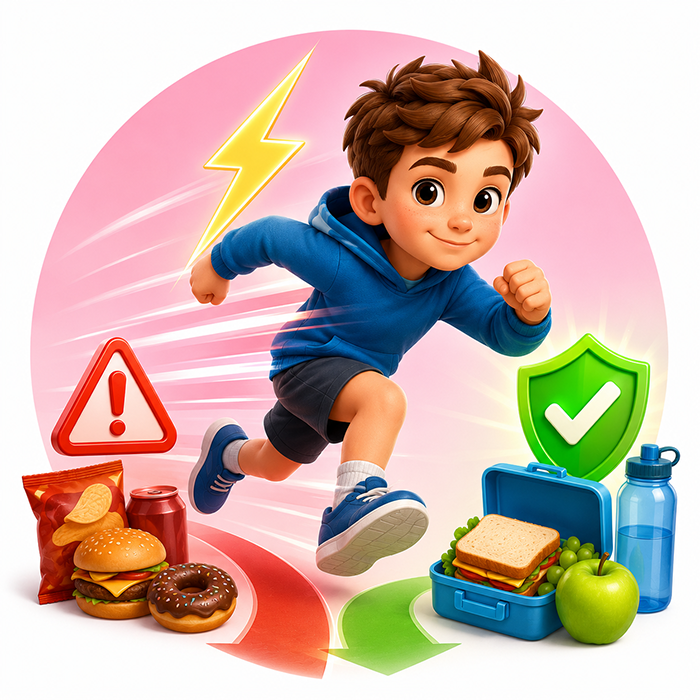 Time Quest safe versus risky food choice artwork