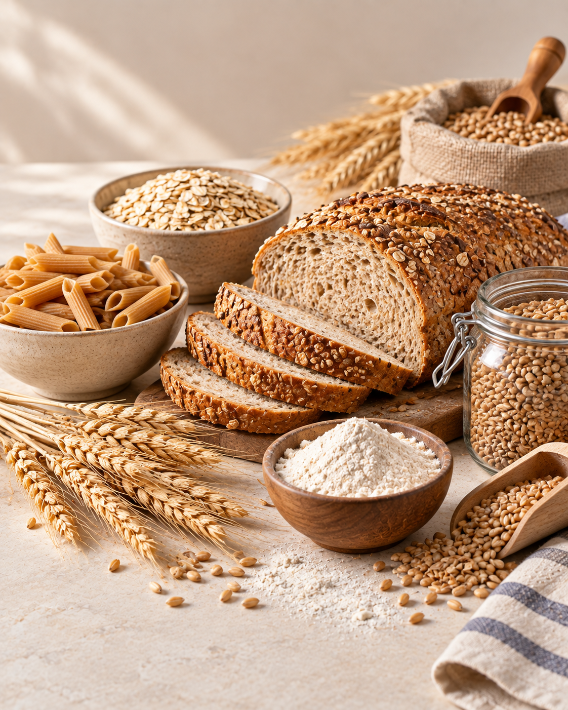 Wheat stalks illustrating wheat allergy, gluten questions and exercise-related reactions