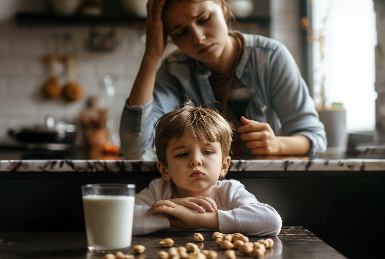 Parent concerned about a child's possible food allergy