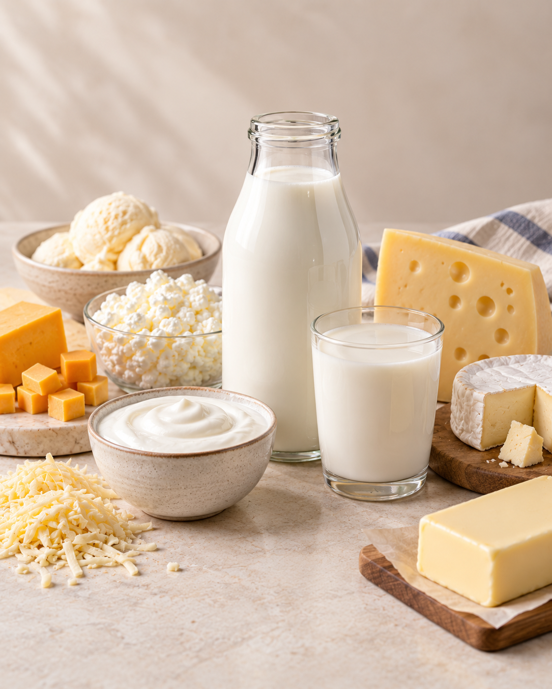 Milk illustrating cow milk allergy, casein, whey and baked milk questions