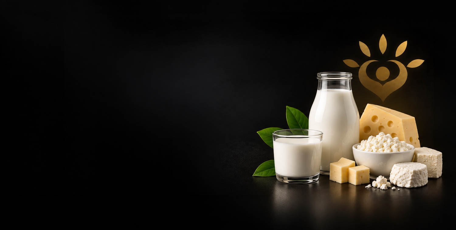 Milk on a dark background for the NY Food Allergy & Wellness milk allergy page