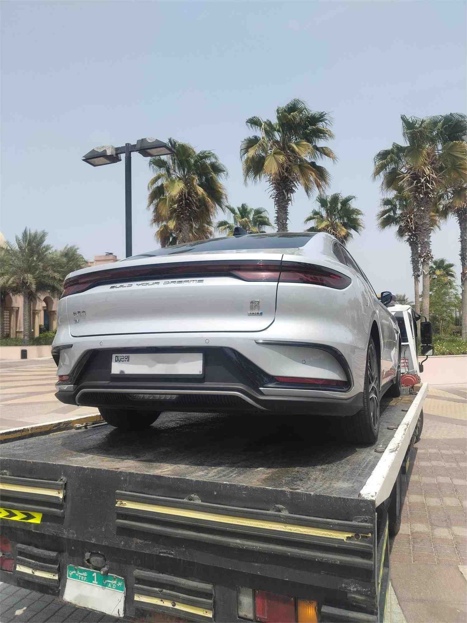 Recovery truck on site UAE