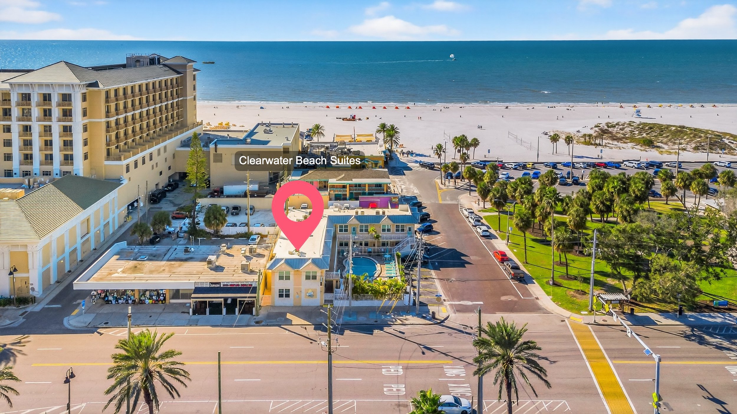 Clearwater Beach white sand and turquoise water