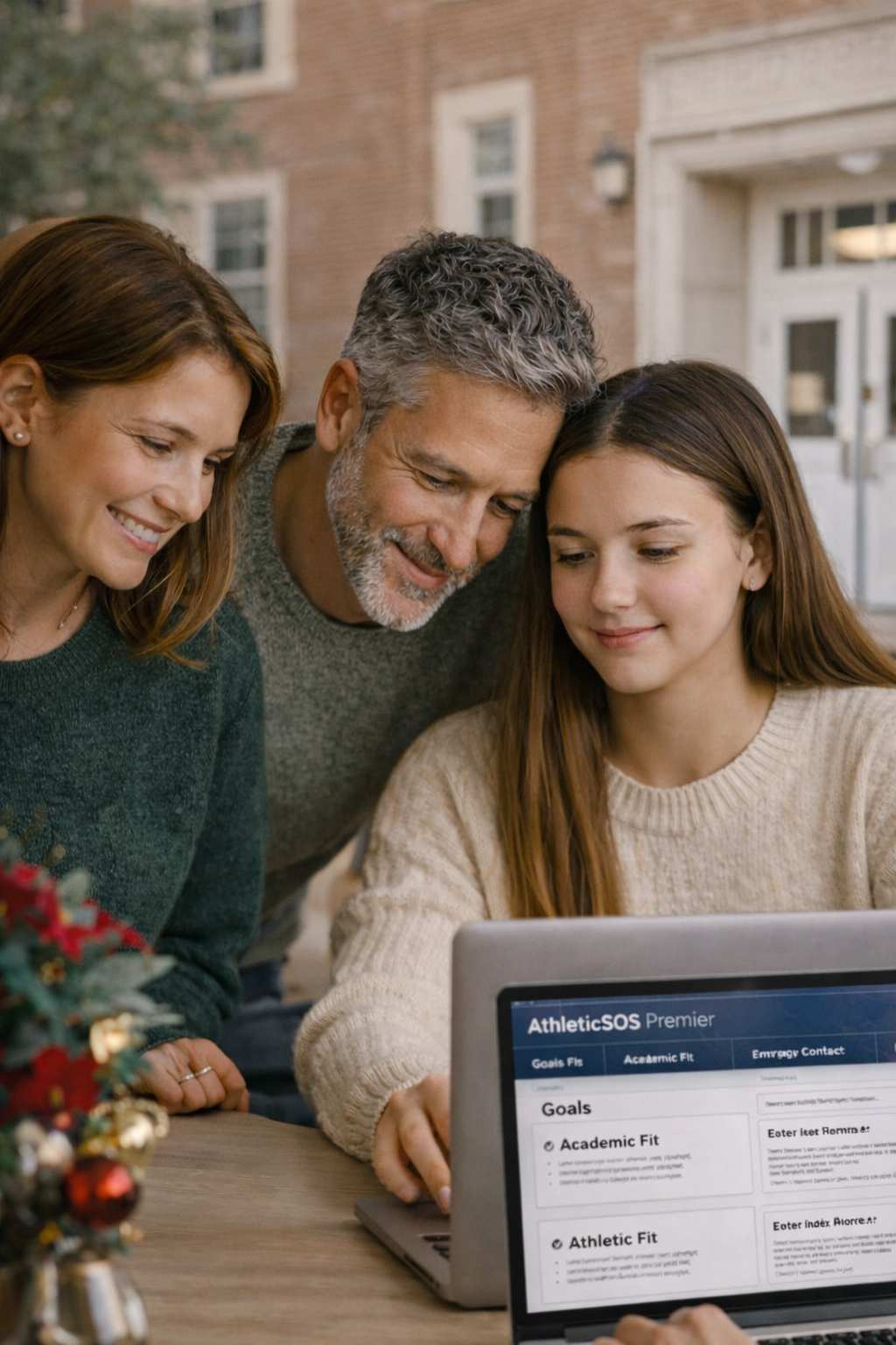 Parents helping their athlete explore college opportunities