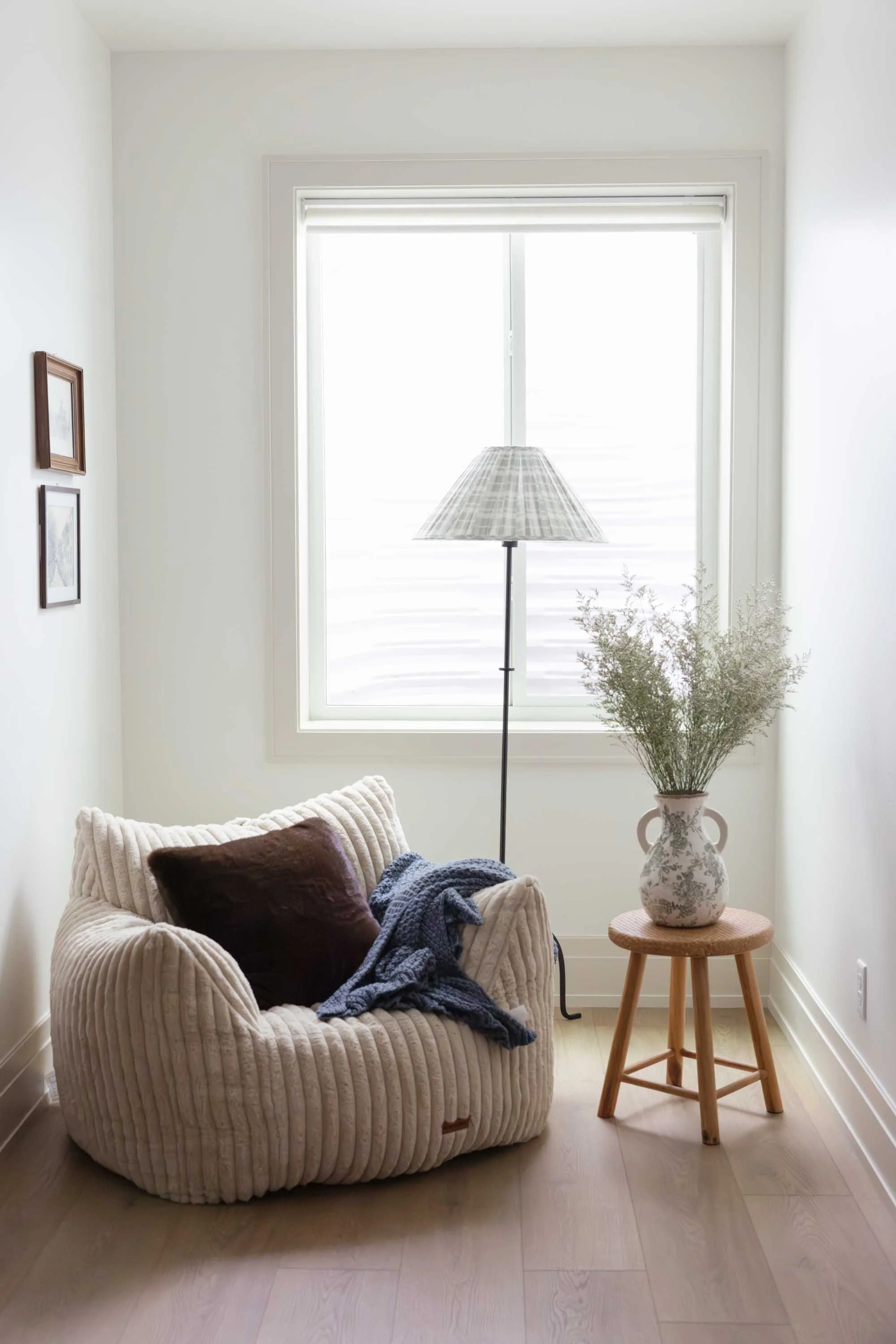 Bunk room with a reading chair
