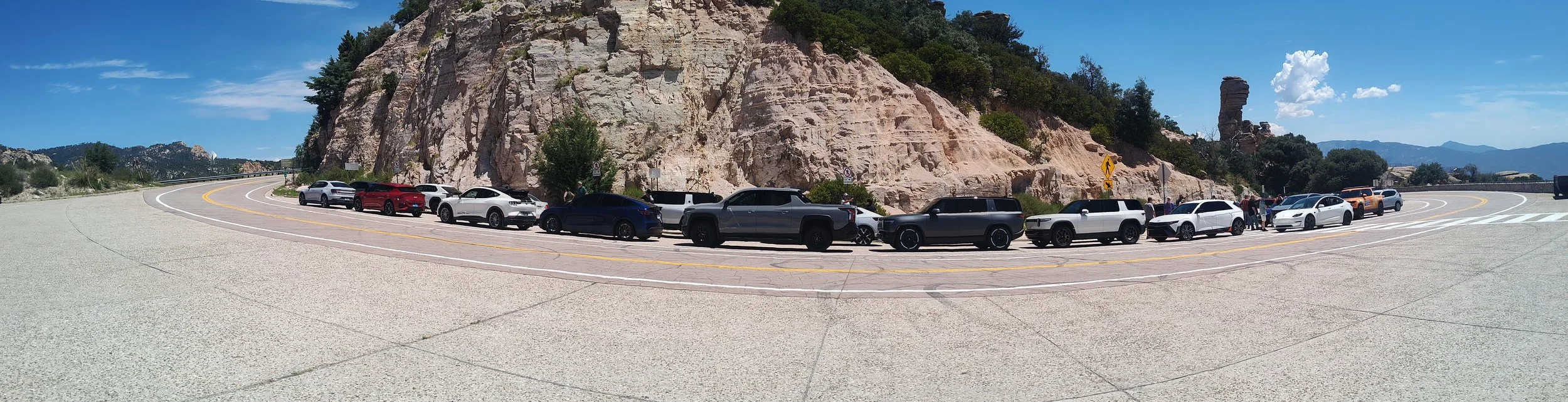 Panoramic view from Windy Point Vista during the DRIVE Electric Arizona EV Rally to Mt. Lemmon