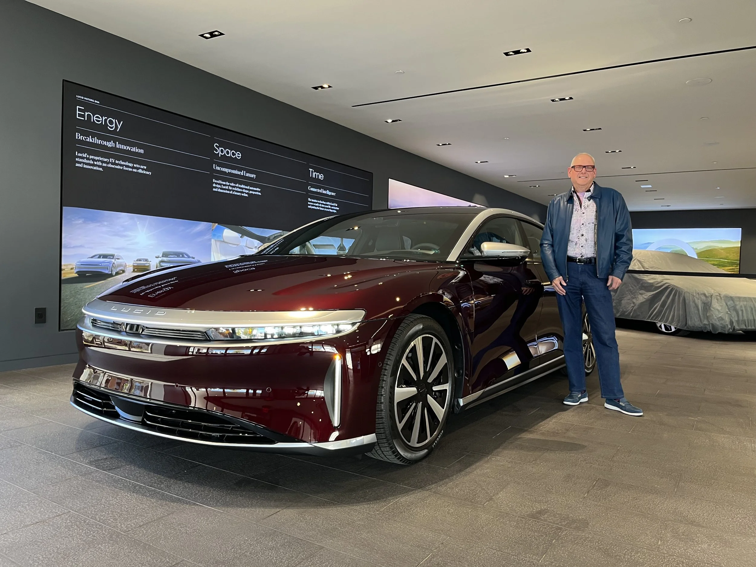 Bob Levitan and his Lucid Air Grand Touring