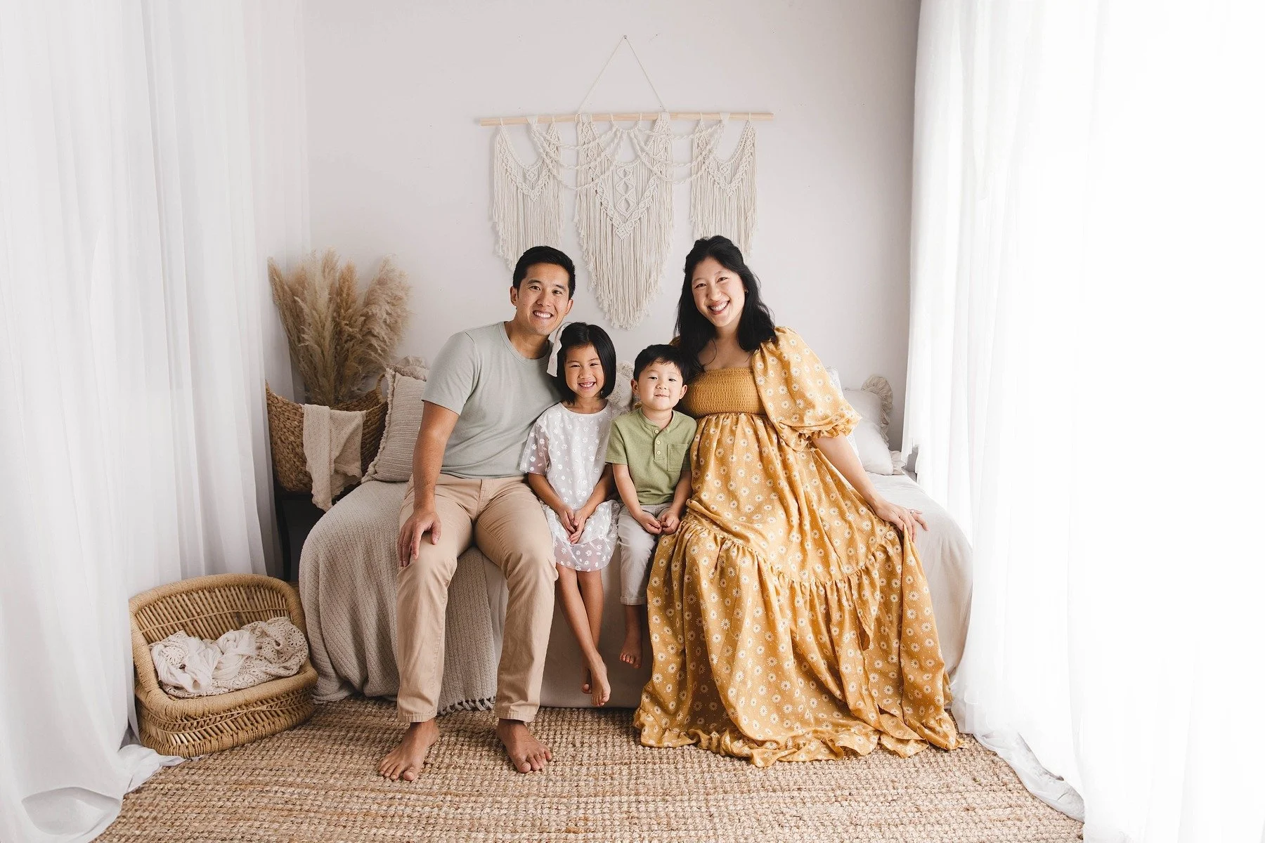 Maternity Family Story session photographed by Manal Ansari with parents and children