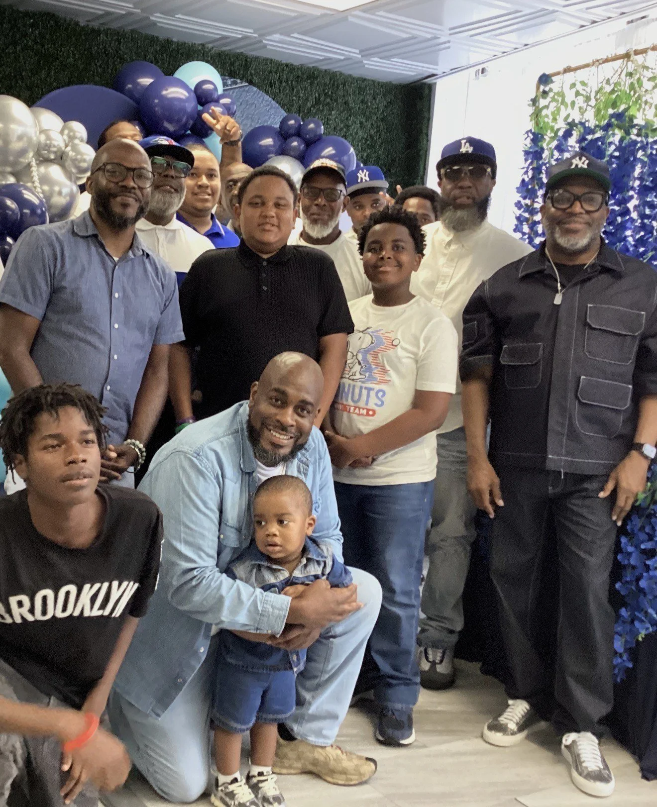 Men and boys from the Brotherhood ministry at Love Fellowship Temple gathered together