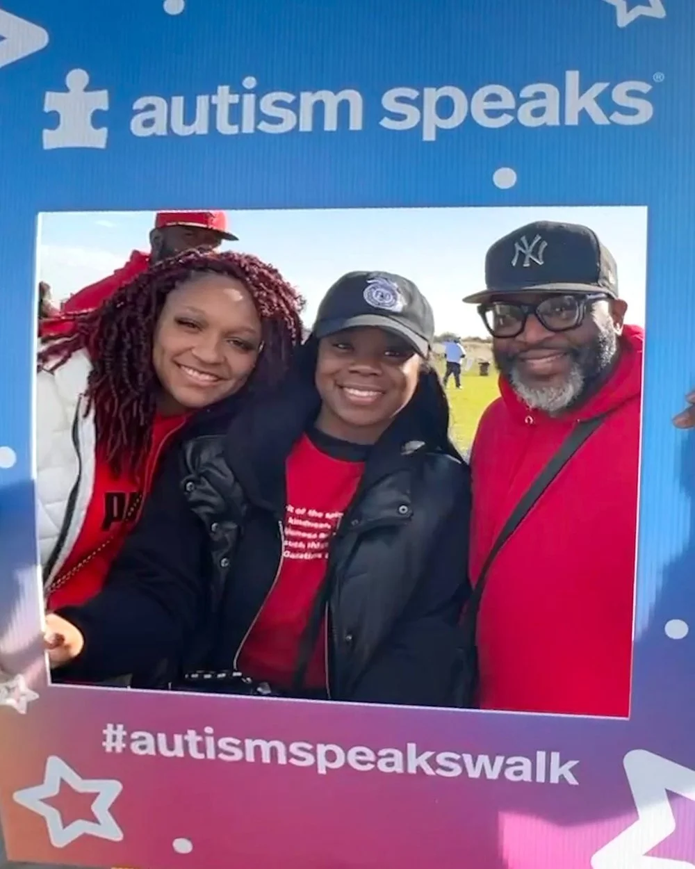 Members of Love Fellowship Temple participating in an Autism Speaks Walk.