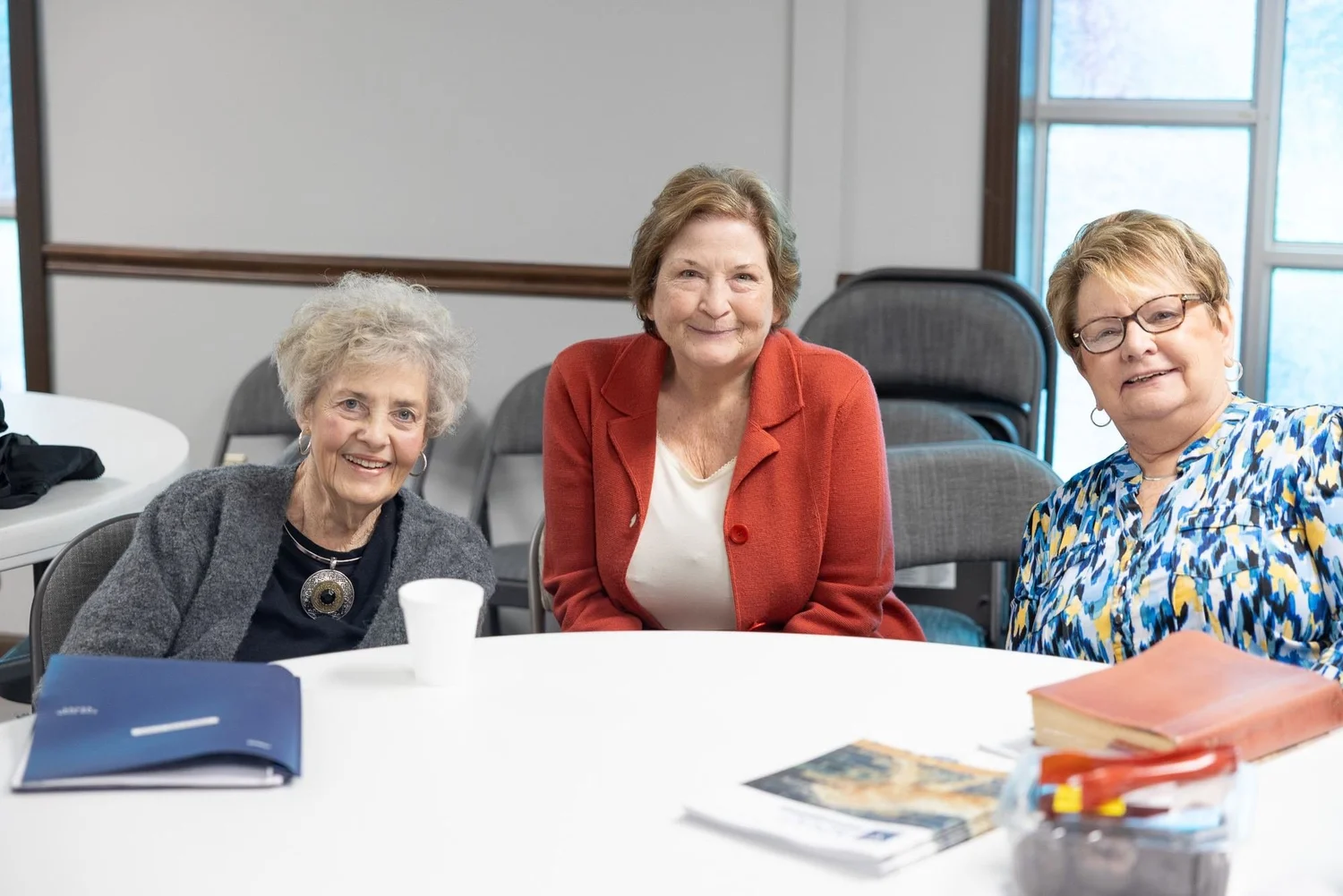 Longtime members smiling together