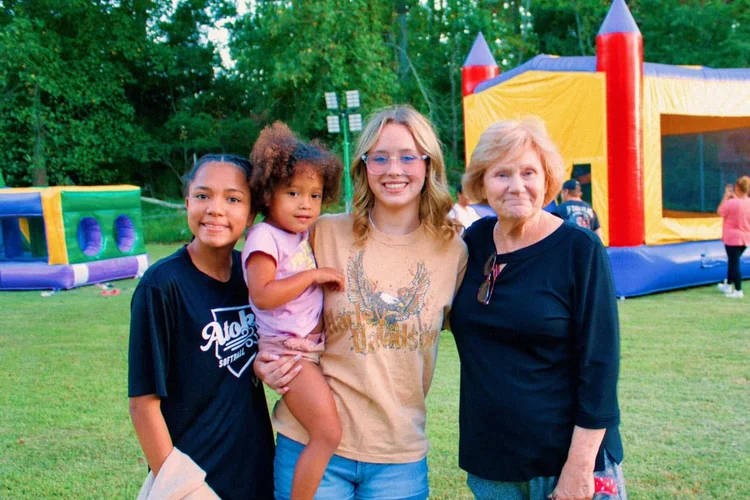 Friends at the fall festival
