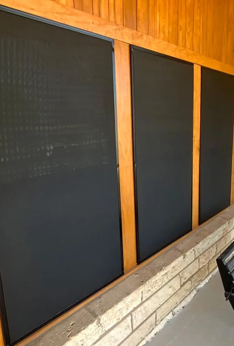 UV-blocking solar screens installed by ApexWest on a modern home