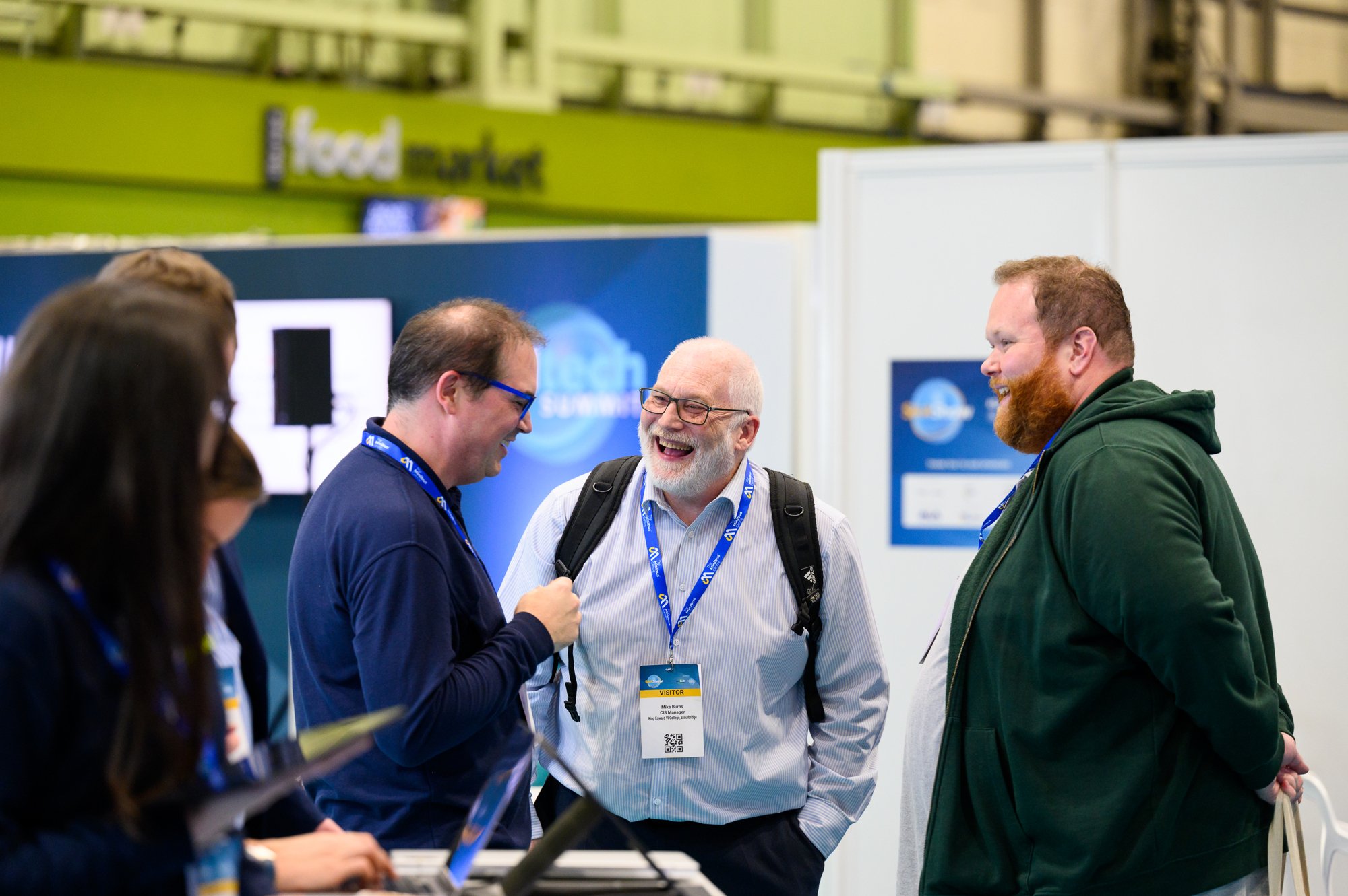 EdTech professionals networking at the event