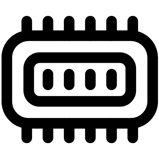 vector drawing of a memory card
