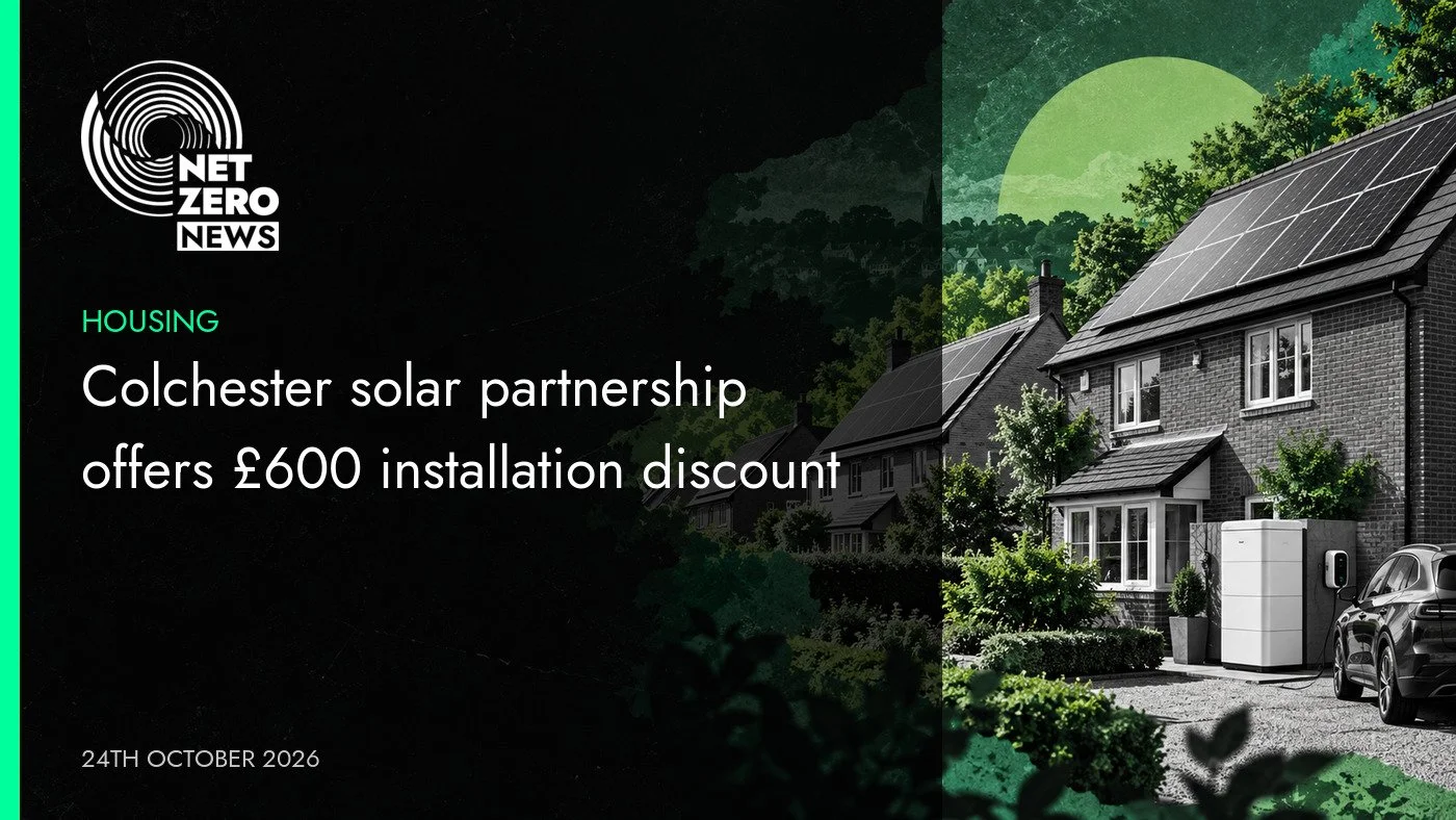 Colchester solar partnership offers £600 installation discount