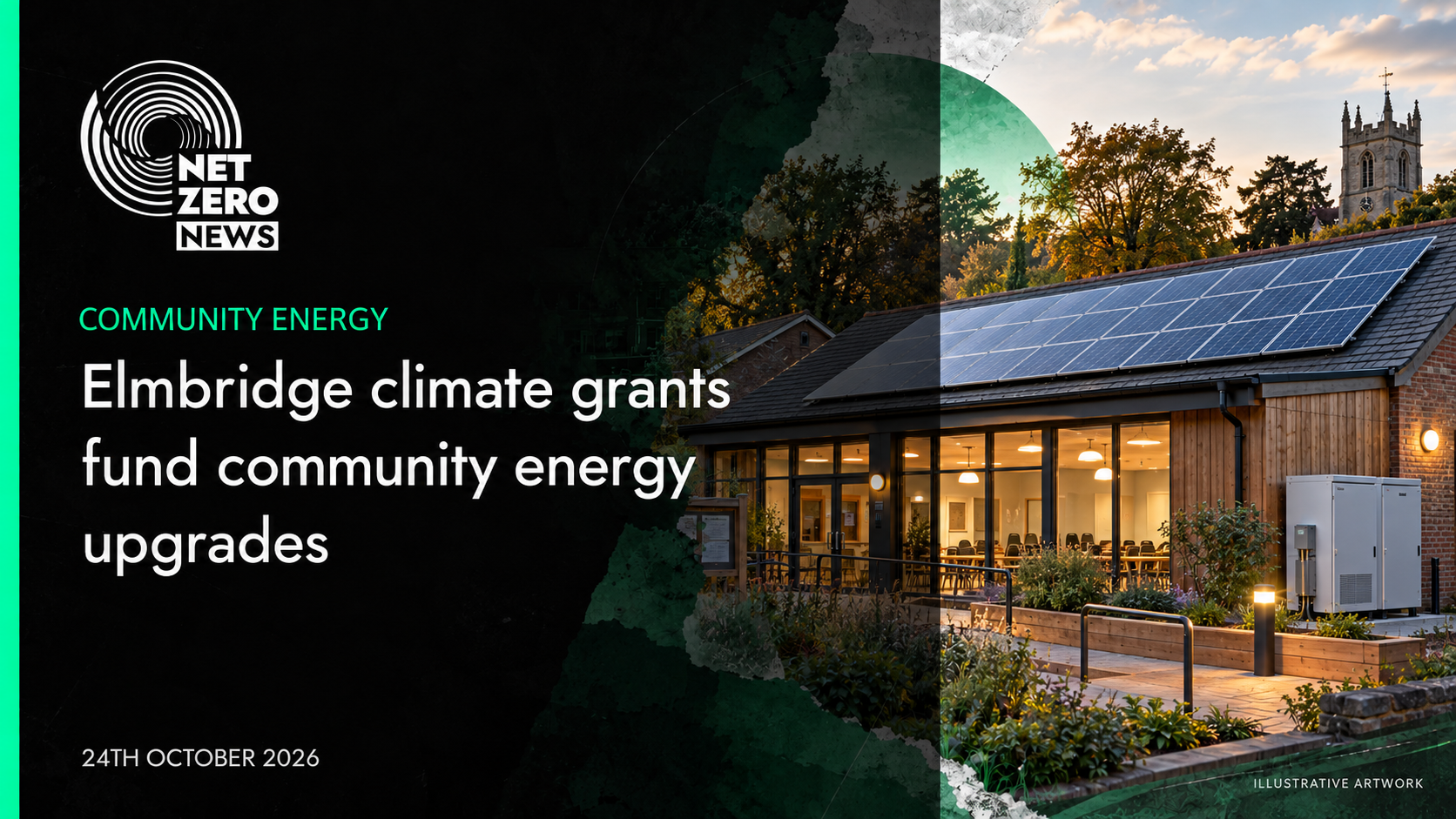 Elmbridge climate grants fund community energy upgrades. Illustrative community energy upgrades.