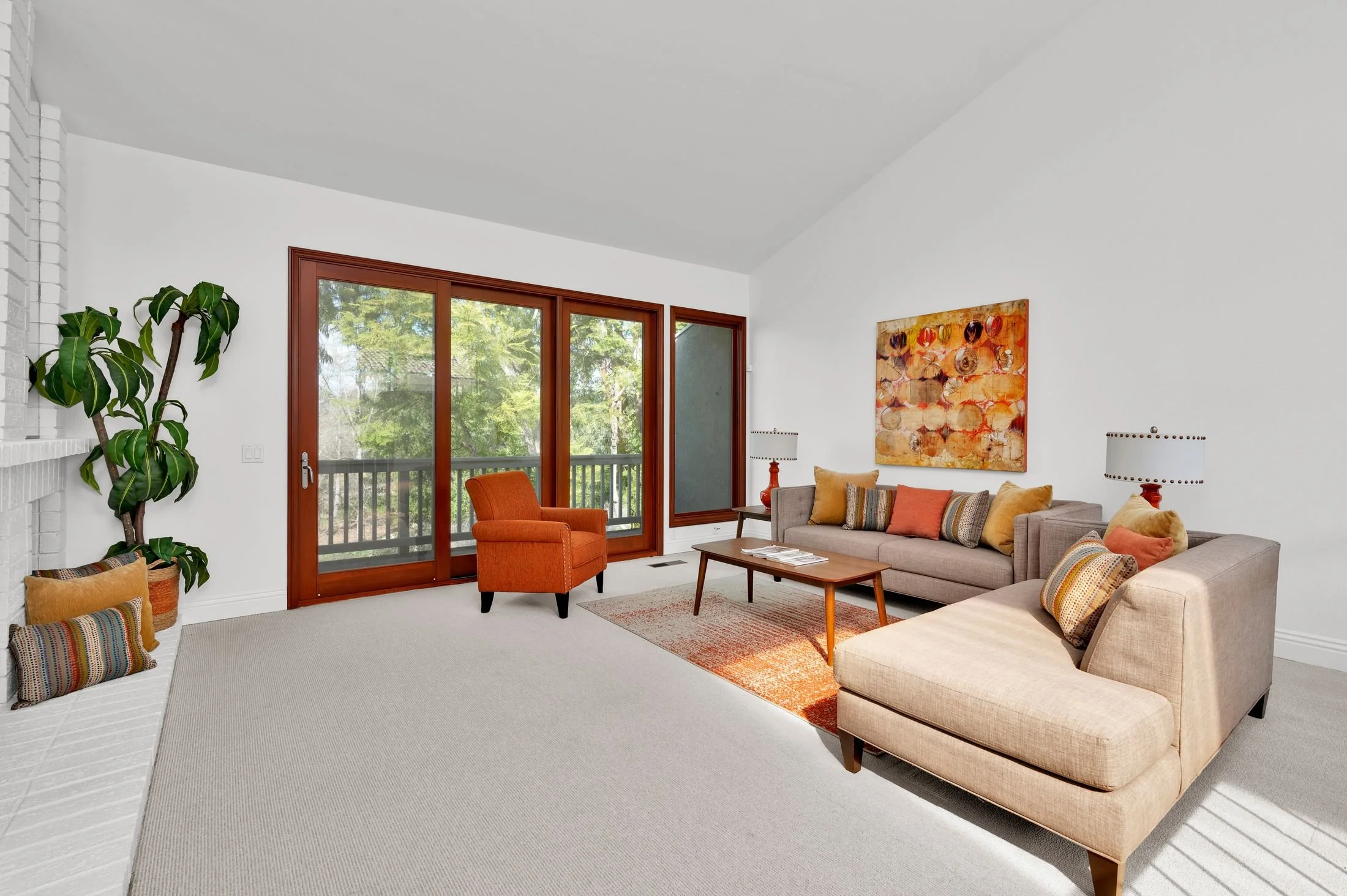 An inviting living room filled with natural light