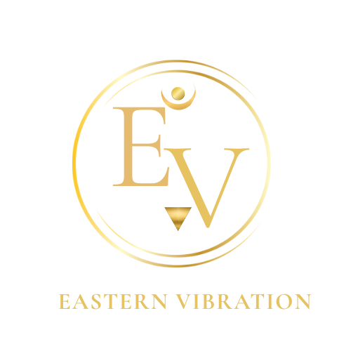 Eastern Vibration gold monogram logo