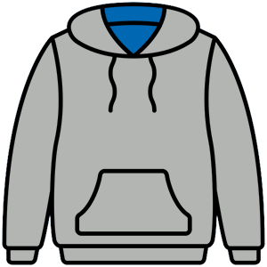 Heather Grey, Sapphire Blue