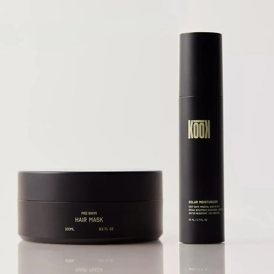 KOOK sunscreen and pre swim hair mask