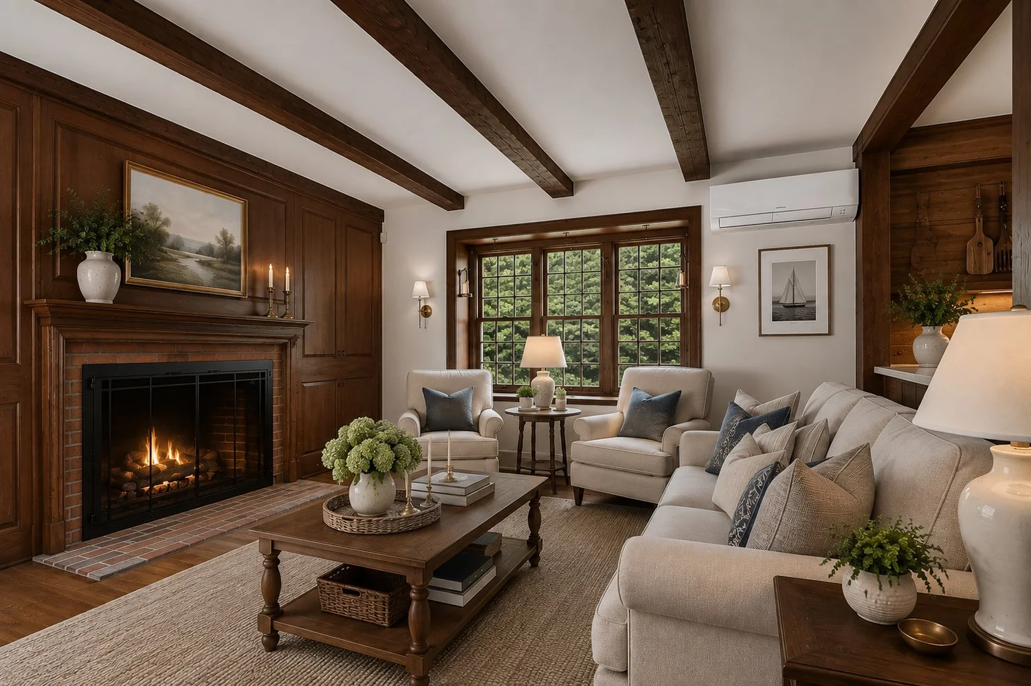 Family room, digitally rendered concept