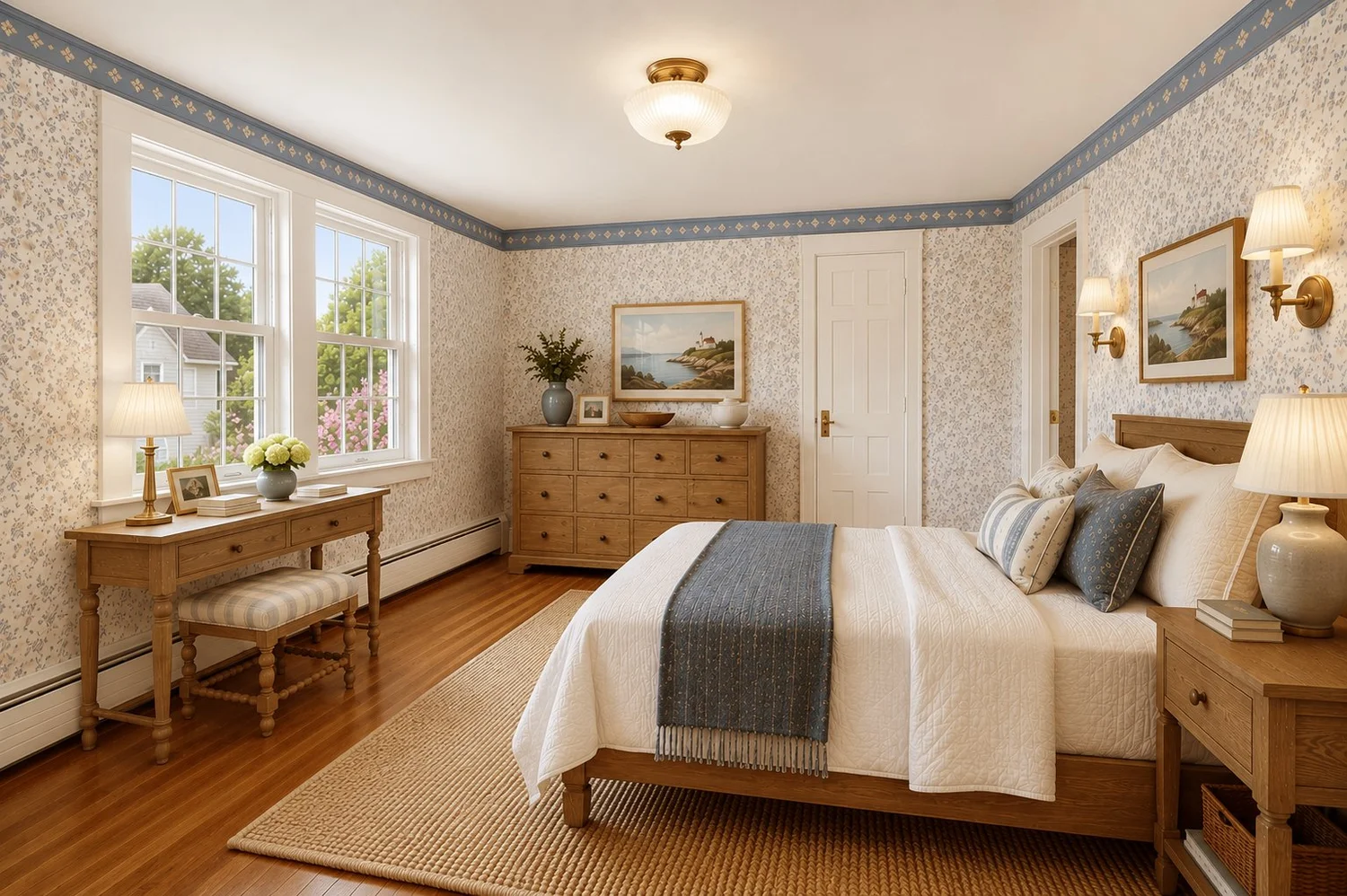 Bedroom, digitally rendered concept