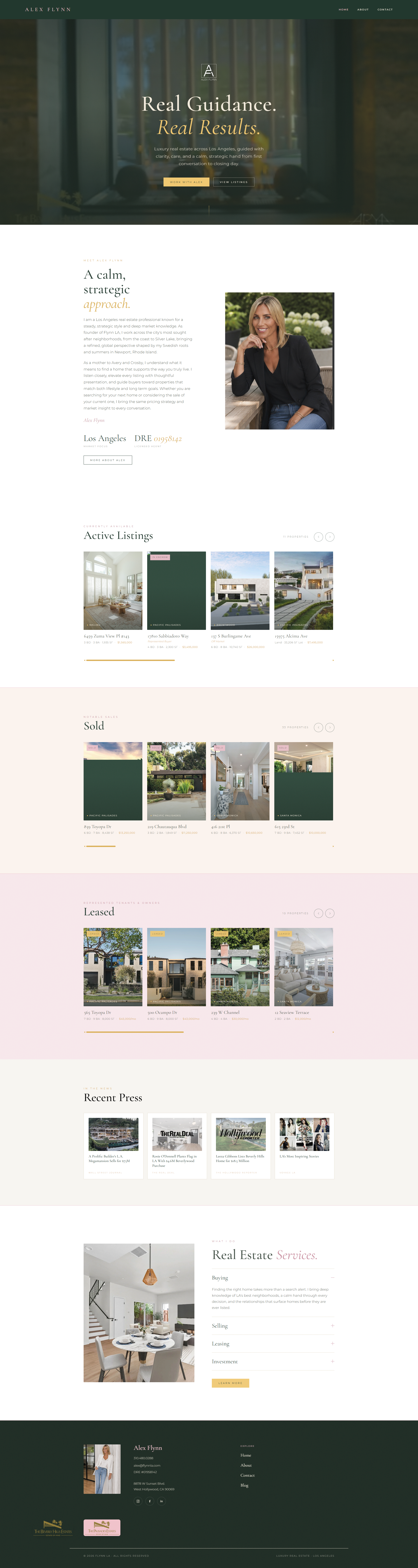 Flynn LA, Alex Flynn real estate brand by Zack Wysocki