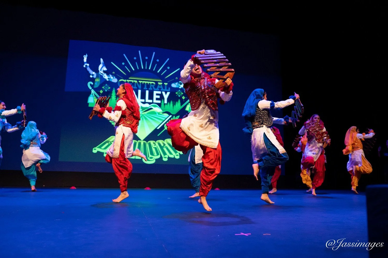 CVB dancers performing traditional folk Bhangra at Back To The Roots 2025