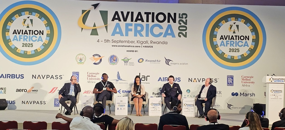 ADF-led Drone and AAM Track panel at Aviation Africa Kigali 2025
