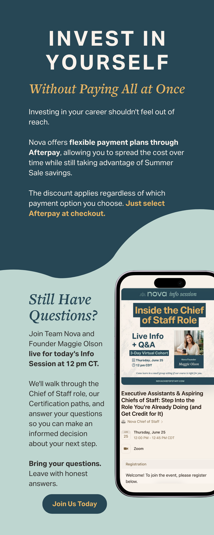 6/25 Info Session