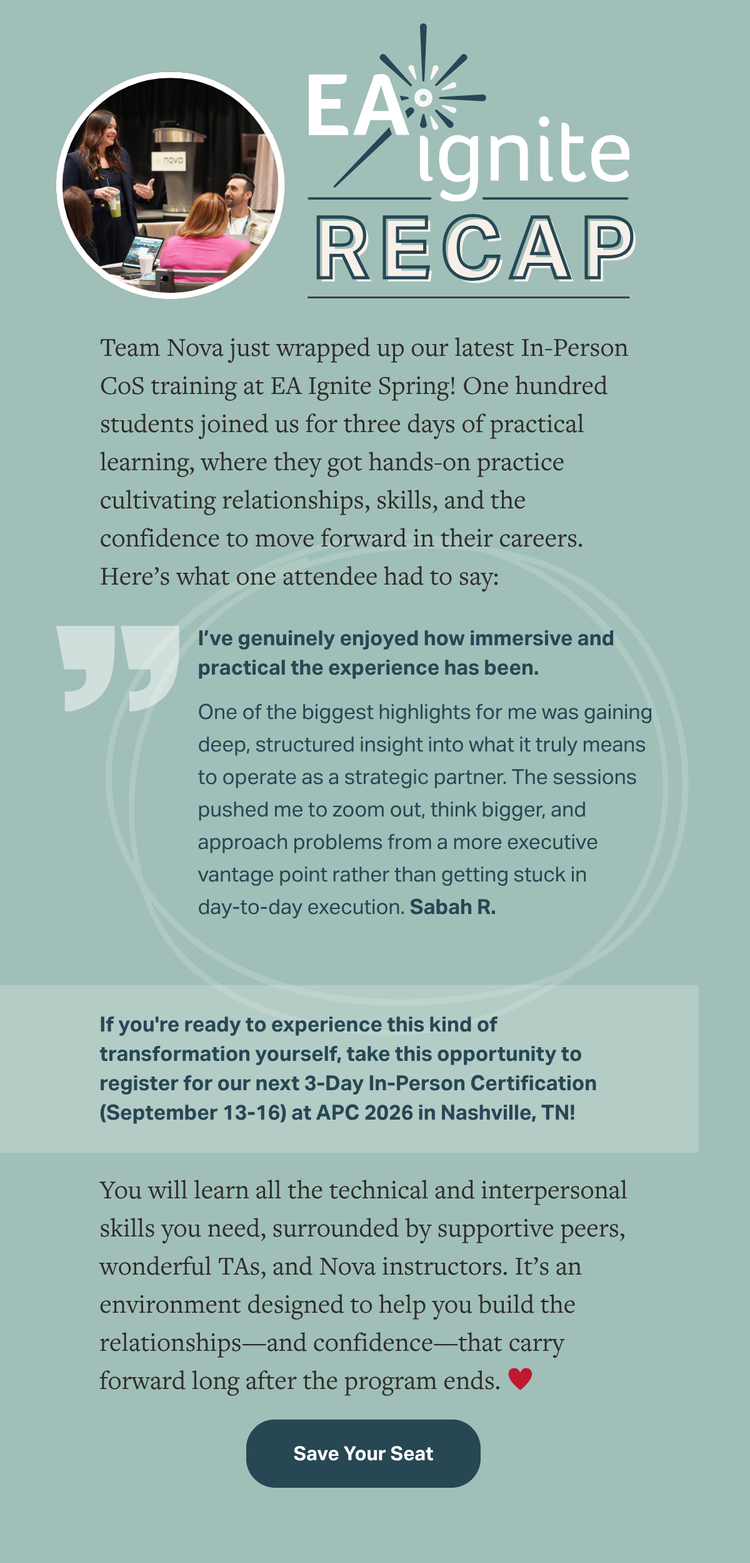 Nova In-Person Certification