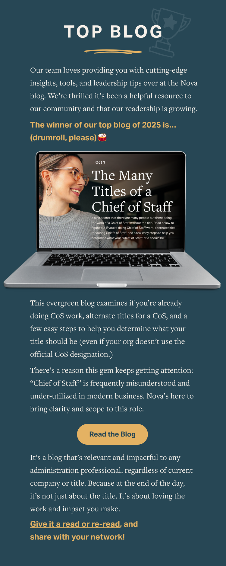 Many Titles of CoS Blog