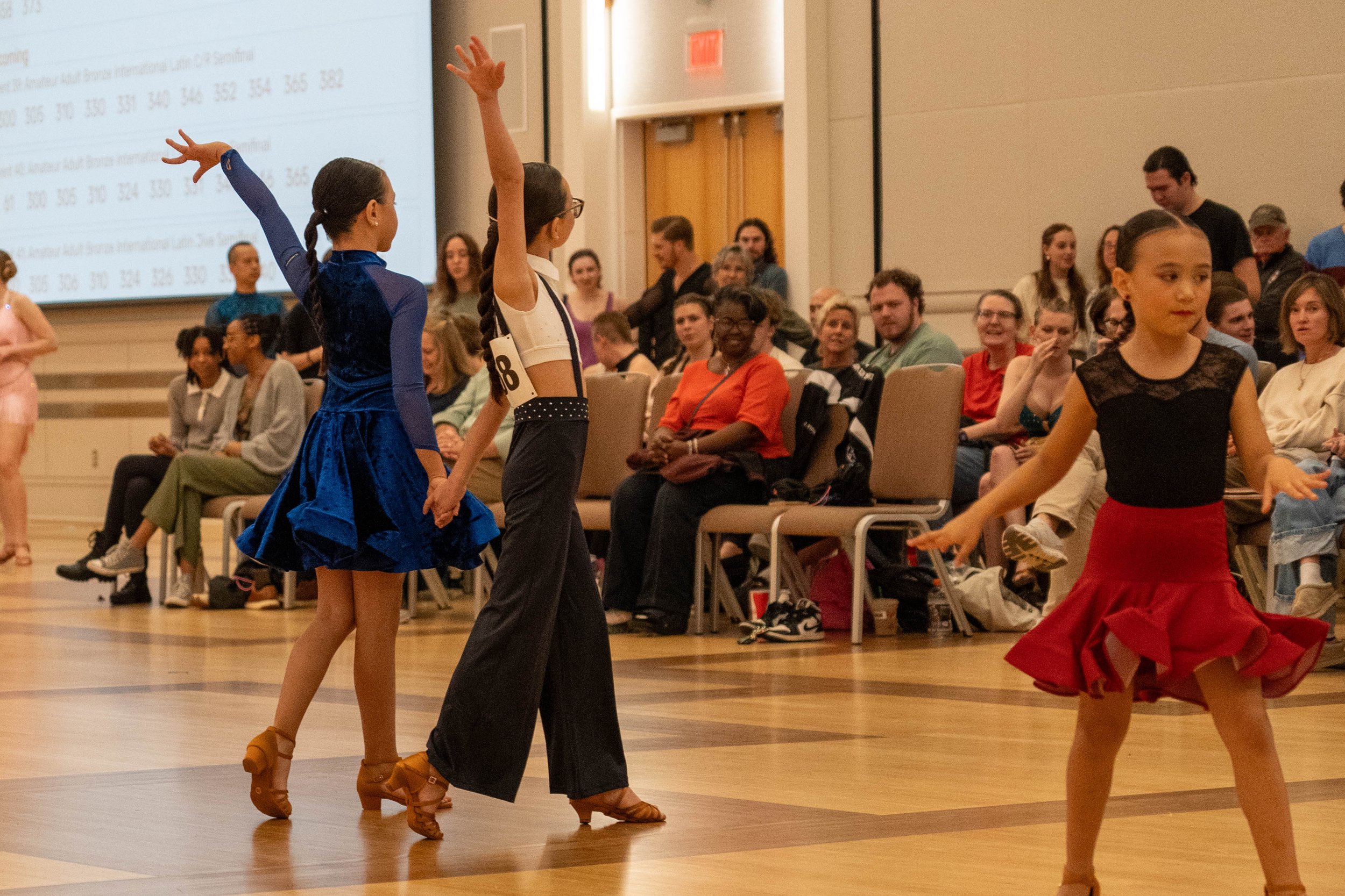 Kids performing with live audience