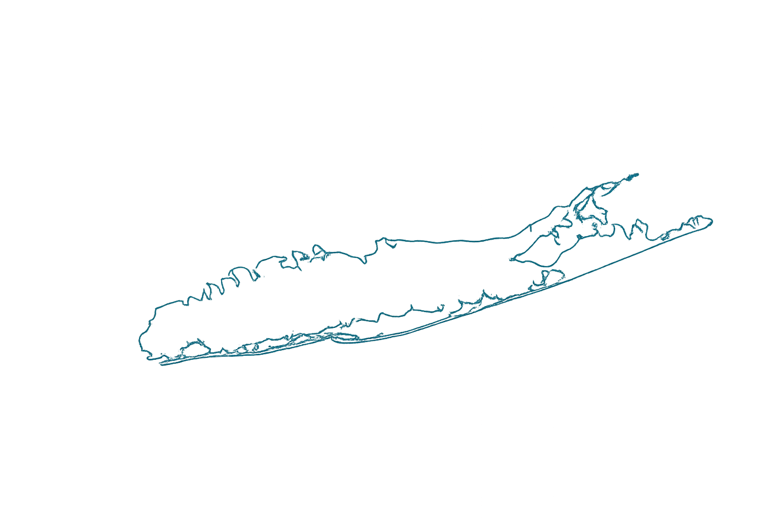 Long Island New York outline