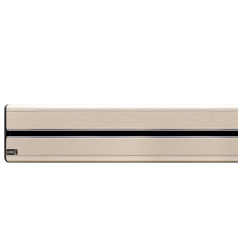 Champagne Gold — Line8 power track finish. Warm opulence. The metallic of premium kitchens.