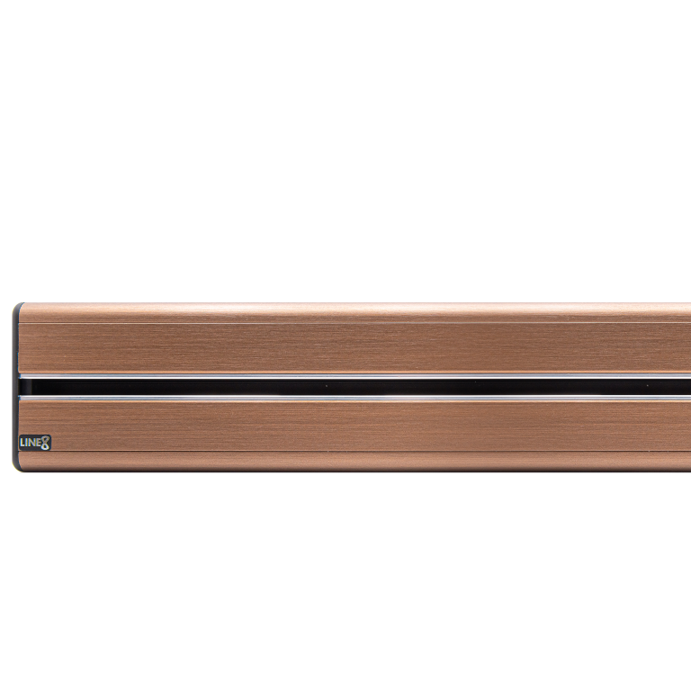 Rose Gold — Line8 power track finish. Blush meets bronze, refined and contemporary.