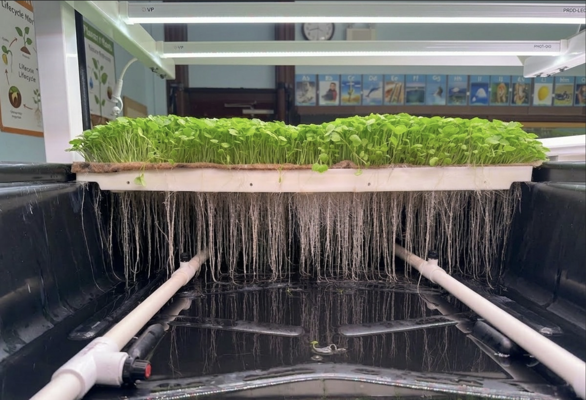 Aeroponic roots