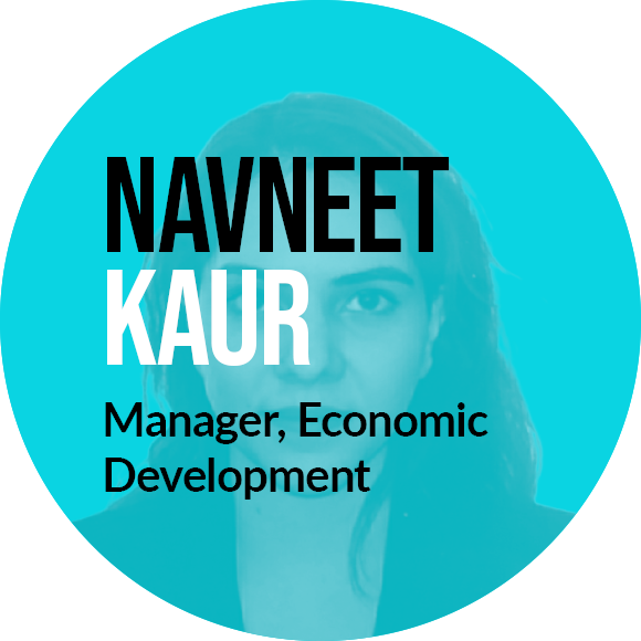 Title of Navneet Kaur, Manager Economic Development