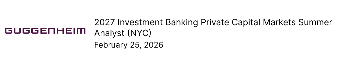 Guggenheim Securities: